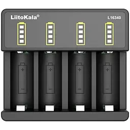 Зарядний пристрій для акумуляторів Liitokala 4 Slots, Li-ion, 16340, CR123A (Lii-L16340)