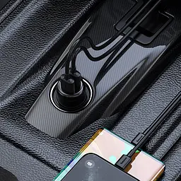 Трансмітер модулятор адаптер авто BASEUS S-16 Wireless MP3 Car Charger T typed 2USB - мініатюра 8