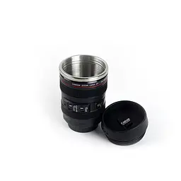 Термокухоль у формі об'єктива кавова термо чашка з кришкою подарункова Caniam Cup 350 мл - мініатюра 3
