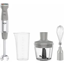 Блендер заглибний Tefal Quickchef+ 3 в 1 сріблясто-сірий 1000 Вт (HB673B30)