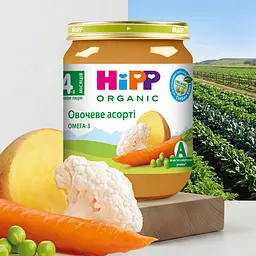 Органічне пюре HiPP Овочеве асорті 125 г - мініатюра 2