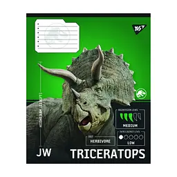Зошит Yes JURASSIC WORLD Strength and Power А5 36 аркушів клітинка (767670), в асортименті - мініатюра 6