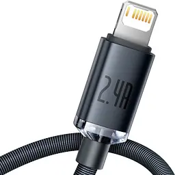 Кабель Baseus Crystal Shine Series USB-A to Lightning 1.2m Black (CAJY000001) [147526] - мініатюра 3