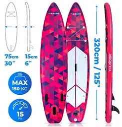 Надувна дошка SUP THUNDER VOLCA 320 см з веслом - мініатюра 4