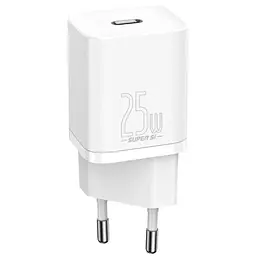 МЗП Super Si Quick Charger PD25W (1USB-C) (CCSP) Білий Baseus teh0029618 - мініатюра 1