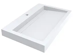 Умивальник Miraggio AGNESS 750 (0001058) Mirasoft, Матовий, Накладний/Врізний, Білий - мініатюра 1