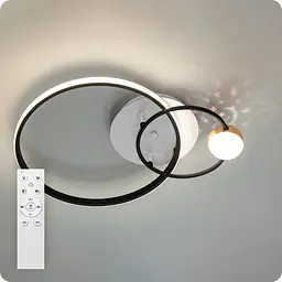 Люстра світлодіодна 517 Dlight з пультом 35 Вт Білий+Чорний (02045)