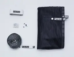 Москітна сітка на магнітах для дверей Fabrika, з підхватом, матеріал скловолокно, колір графіт, розмір 100х220 - мініатюра 14