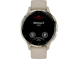 Смарт-годинник Garmin Venu 3S Soft Gold S. Steel Bezel w. French Gray Case and S. Band (010-02785-02) - мініатюра 3