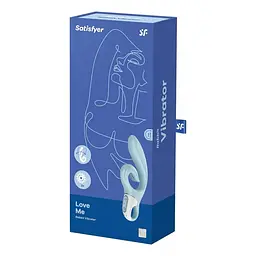 Вібратор-кролик Satisfyer Love Me 22 см блакитний - мініатюра 10