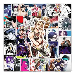 Стікерпак ДжоДжо набір наклейок GeekLand JoJo 50 штук