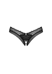 Стрінги з відкритим доступом Obsessive Medilla M/L чорний - мініатюра 5
