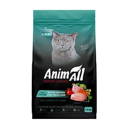 Сухий корм Animall Cat Sterilised Lamb АнімАлл для стерилізованих кішок з куркою та ягнятиною 12 кг