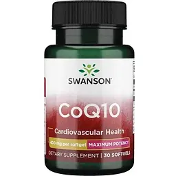 Натуральна добавка Swanson CoQ10 400 mg Maximum Potency, 30 капсул - мініатюра 1