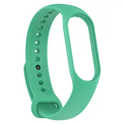 Силіконовий ремінець для фітнес браслетів Xiaomi Mi Band 5/6/7, Silicone, teal green, зі зручною застібкою, на фітнес трекер та смарт годинник, ArmorStandart (ARM61889)
