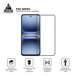 Захисне скло на TECNO Spark Go 2 4G (KM4)/40 4G з олеофобним покриттям, Pro, повне проклеювання, антистатичний і пиловідштовхуючий шар, 9H, самоклеючеся, 2.5D, на весь екран, антистатичний клей, ArmorStandart (ARM87297) - мініатюра 2