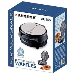 Вафельниця для бельгійських вафель Aurora AU 155