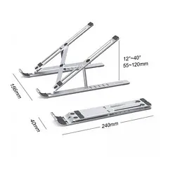 Підставка для ноутбука до 15" H045-SL, Silver Choetech teh0023868 - мініатюра 3