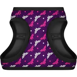 Шлея для собак м'яка Waudog Clothes Чудо-жінка фіолет, з QR паспортом, XS4, 36-39х26-28см (1004-4008) - мініатюра 2