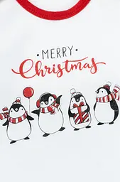 Новорічний дитячий комплект Merry Christmas з пінгвінами, 3 предмети - мініатюра 5