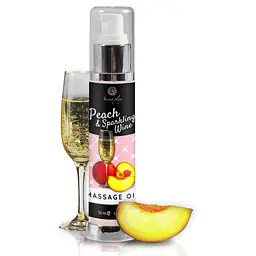 Масажна олія SECRET PLAY ПЕРСИК & ІГРИСТЕ ВИНО 50 ML Secret play 37-3682 98195