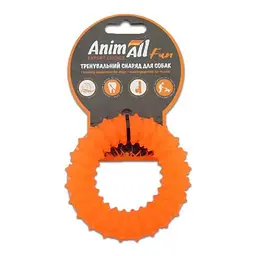 Іграшка AnimAll Fun кільце з шипами помаранчеве 9 см
