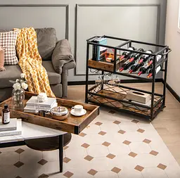 Барний візок Costway Mexico із кількома ярусами в стилі в стилі Loft - мініатюра 3