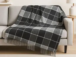 Плед Vladi Palermo Sofa біло-сіро-антрацитовий 170х210