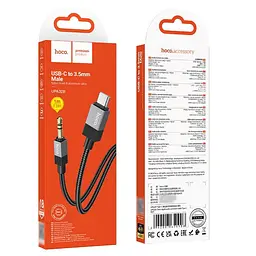 Кабель Hoco UPA32B Type-C to Jack 3.5 1 м чорний - мініатюра 6