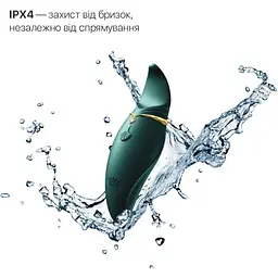 Дизайнерський вібратор 2 в 1 з язичком Zalo Hero Jewel Green та кристалом Swarovski - мініатюра 5