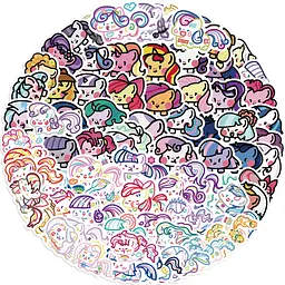 Стікерпак Набір наклейок GeekLand Май Літл Поні My Little Pony 80 штук
