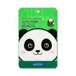 Маска тканинна для обличчя Milatte Fashiony Aloe Mask з екстрактом алое вера