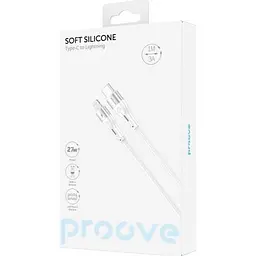 Кабель Proove Soft Silicone USB-C to Lightning 27W 1m White (CCSO27002102) [130631] - мініатюра 6