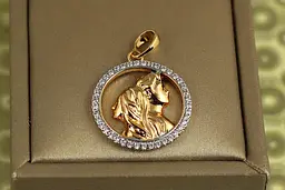 Кулон Xuping Jewelry Одне ціле з родієм 2 см золотистий
