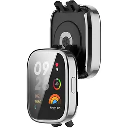 Чохол-накладка DK Silicone Face Case для Xiaomi Redmi Watch 3 (silver) - мініатюра 2