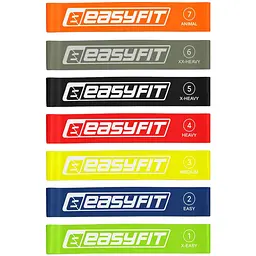 Резинки для фітнесу EasyFit набір з 7 штук