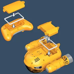 Човен на радіокеруванні SHT 3722-1A Spray Fog 2.4G Yellow - мініатюра 5