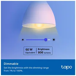 Розумна лампочка TP-Link Tapo L530E (2-Pack) N300 (TAPO-L530E-2-PACK) - мініатюра 6