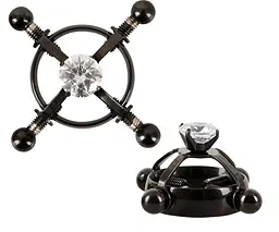 Затискачі на соски Bad Kitty Nipple Jewellery чорний - мініатюра 2