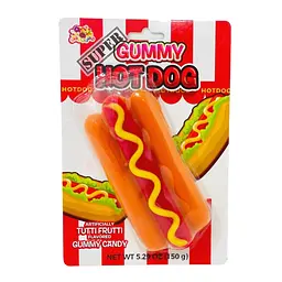 Жевачка Albert's Super Gummy Hot Dog Tutti Frutti 150 g