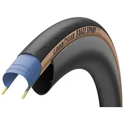 Покришка GoodYear 700 x 25C 25-622 Eagle Sport tube type folding 60tpi Black/Tan (1084-TIR-28-85)