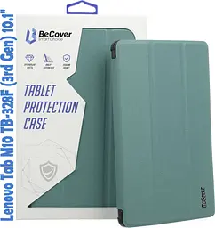 Чохол-книжка BeCover Smart Case для Lenovo Tab M10 TB-328F (3rd Gen) Dark Green (708283) [77353] - мініатюра 1