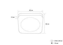 Точковий світильник MJ-Light LTD0260 5W-F 3000K - мініатюра 2