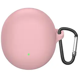 Чохол-накладка DK для Oppo Enco R2 Silicone Candy Friendly з карабіном (016054) (pink)