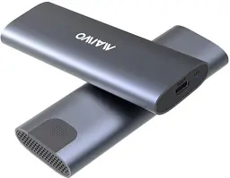 Кишеня зовнішня Maiwo, Grey, M.2, Type-C 3.1 Gen2, 1xM.2 NVMe / SATA, формат 2230/2242/2260/2280, алюмінієвий корпус (K1689) - мініатюра 2