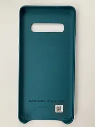 Чохол шкіряний протиударний Leather Cover EF-VG973LGEGRU для Samsung Galaxy S10 (6.1") Green - мініатюра 4