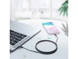 Кабель USB Type-C Choetech USB Type-C to USB Type-C 60W 1.2m Black (XCC-1003) - мініатюра 7