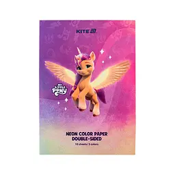Кольоровий папір Kite А4 неоновий My Little Pony (10 аркушів/ 5 кольорів) (LP24-252)