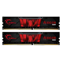 Оперативна пам'ять G.Skill 16GB (2x8GB) DDR4 3000MHz Aegis Black (F4-3000C16D-16GISB)
