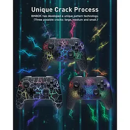 Бездротовий контролер Blnbok Switch Pro для Switch/Switch Lite/Switch OLED, 8 кольорів регульований - мініатюра 3